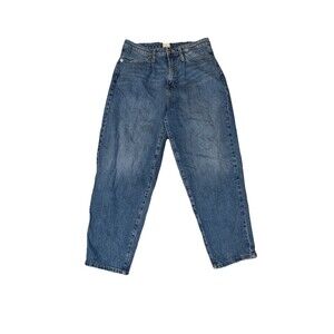 A New Day Womens High Rise Leg Stretch Blue Mom Jeans Size 8/29R Retro